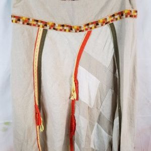 Free People Long Patchwork Skirt Size 4 Boho